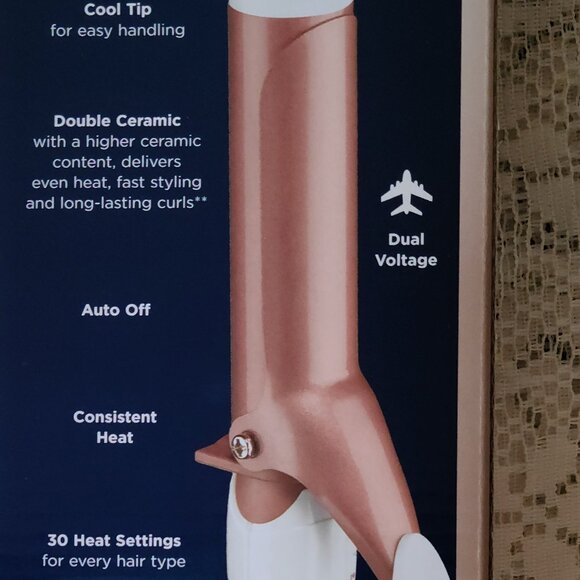 CONAIR DOUBLE CERAMIC 1&1/4'' CURLING IRON|SOFT CURLS MEDIUM TO LONG HAIR - Picture 7 of 9